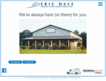 Tablet Screenshot of ericdaleheatingac.com